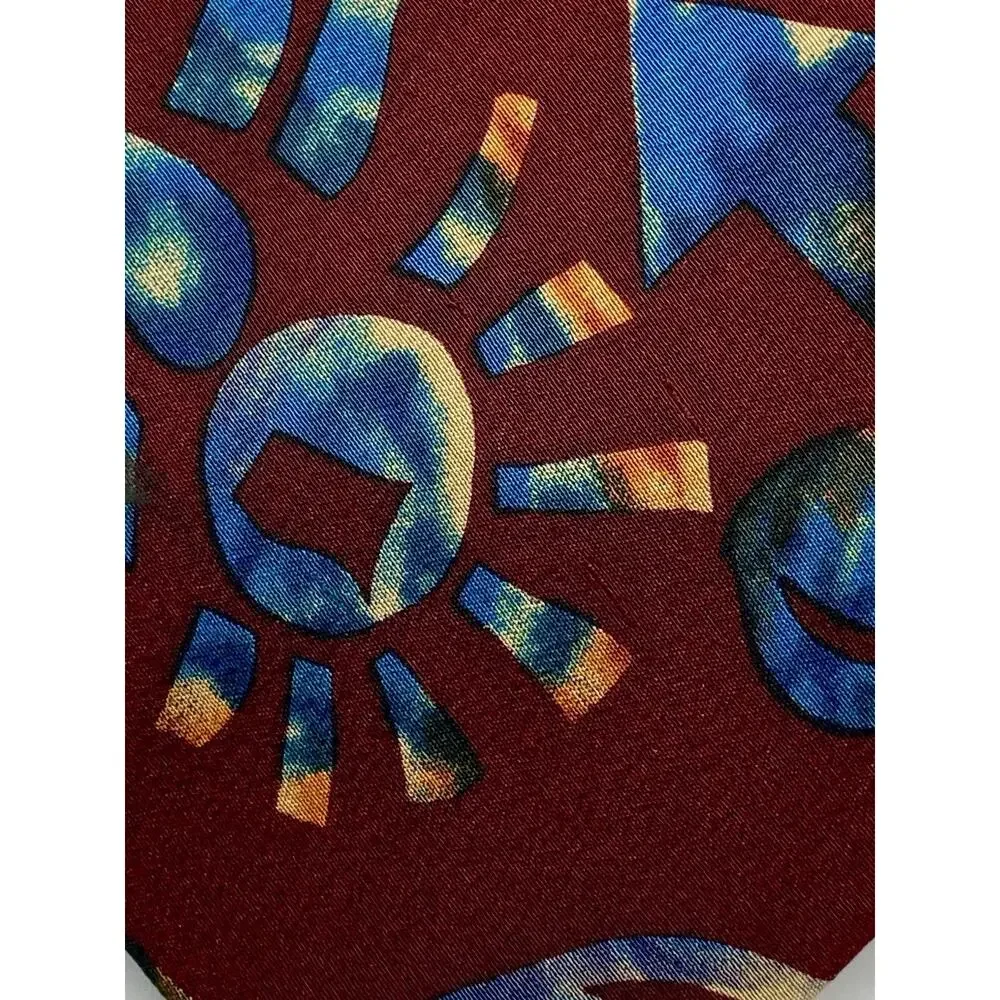 J Garcia Silk Ties Lot of 5: Wetlands, Overlooking The Desert, Geometric
